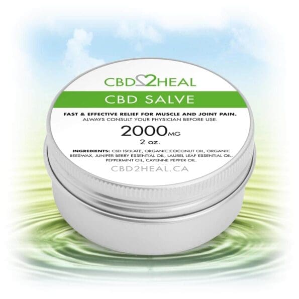 tin of 2000mg cbd healing salve