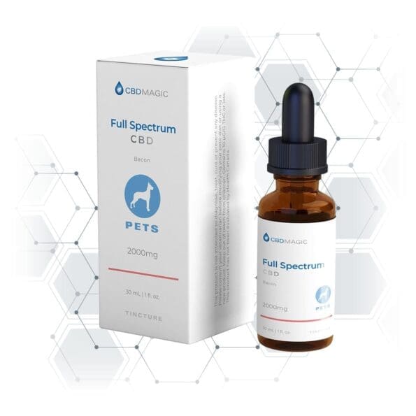 cbd oil tincture for pets 2000mg full spectrum by cbdmagic