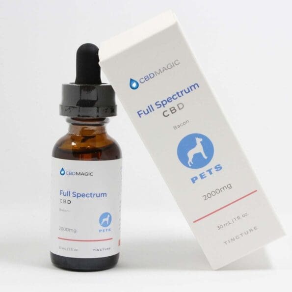 cbd oil tincture for pets 2000mg full spectrum with box