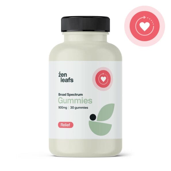 broad spectrum cbd gummies for pain relief 900mg by zen leafs