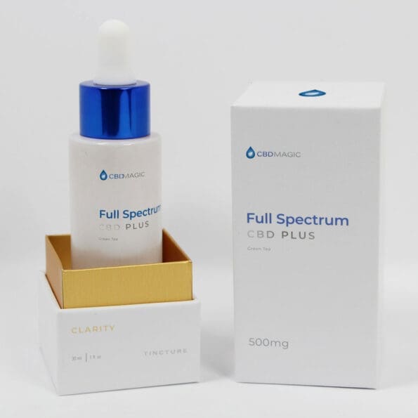 CBD Oil Tincture plus clarity focus 500mg full spectrum open box